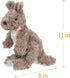 Apricot Lamb Toys Plush Brown Kangaroo Stuffed Animal, Soft Cuddly Perfect for Child, 10 Inches