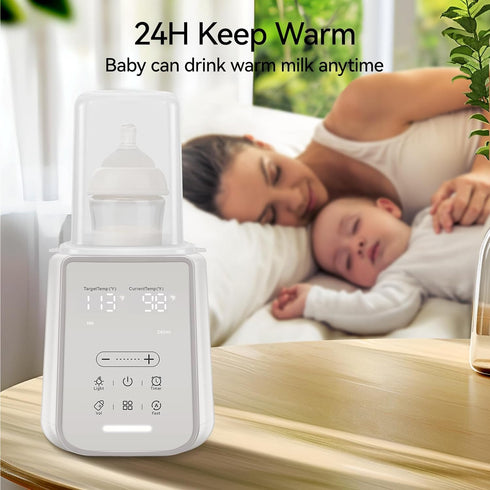 11-in-1 48H (86-194) Baby Bottle Warmer for Breast Milk with Timer & Night Light, Milk Warmer for Baby Bottles, Keep