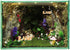 iLAND Large Wooden Display Box for Collectibles, Diorama Case, Quick-build Unfinished 15.7“ x 11” x 11“