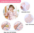 SPINFOX 2 Pack 6-24 Baby Smock for Eating, Mess Proof Baby Bib, Waterproof Toddler Baby Feeding Bibs Shirt for Girl