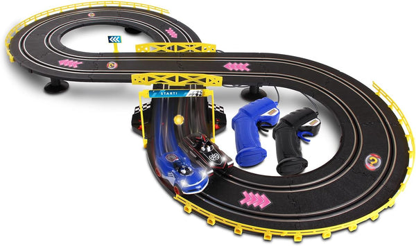 NKOK Sonic & Shadow RC Slot Car Set, Counts Laps, Great for Kids, Working Lights, Ages 5 and Up