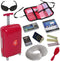 Doll Accessories - Best Toys for 3 Year Old Girls, 15 pc Travel Playset Includes Suitcase, Glasses, Pillow