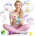 Hollowfly 18 Pcs Liquid Motion Bubbler Timer Sensory Fidget Colorful Hourglass Desktop Calming Tool for Autism, Stress