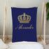 UnoCo Personalized Baby Boy Blanket, Prince Baby Blanket, Prince Crib Bedding, Boy Crib