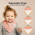 8-Pack Organic Baby Bandana Drool Bibs for Girls - Super Absorbent Soft Cotton Bandana Bibs for Infants