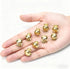 SPYMINNPOO 8Pcs 1:12 Scale Miniature Round Head Knobs, Metal Dollhouse Door Handle Knobs Furniture Knobs Accessories