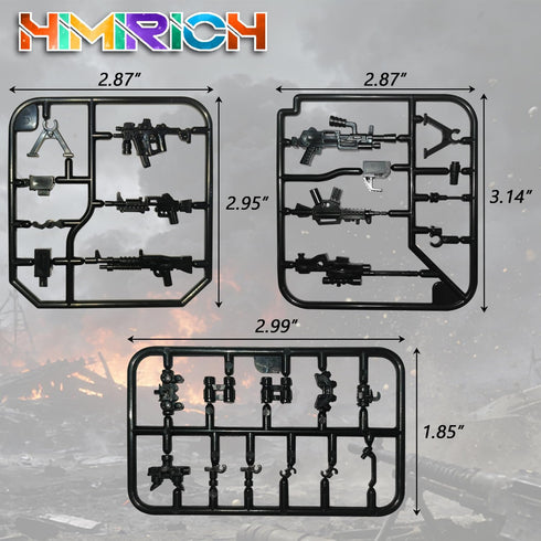 Pack, Military Weapons Classic Building Block Military Toy Accessories Hat, Piece Army Figure Accessory Combo