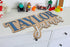 MYETCHEY 3D Large Wood Nursery Sign | Nursery name sign for Kids | Custom Wood Name Sign | Wood Baby Name Sign (Pink)