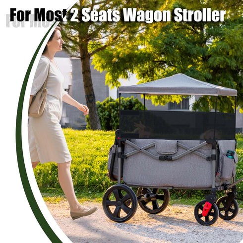Waybas 4 W2 W4 102 13 Side Breathable Wagon Stroller Sunshade Net Canopy, Adjustable Wagon Attachment Cover Canopy