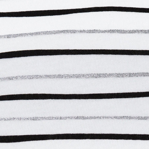 American Baby Company Printed 100% Cotton Knit Fitted Contoured Changing Table Pad Cover, Silver Black Stripe