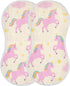 tplaotee 22x11in Cute Cartoon Pink Rainbow Unicorns Cotton burping Cloths Soft and Absorbent? Baby wash Cloth