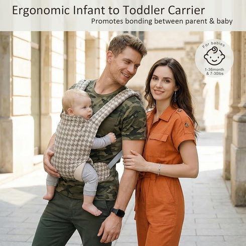 (7-30lbs)-Military MISSWISDOM Baby Carrier for Dad Stylish Infant Holder Carriers Newborn to Toddler, Men Baby Carrier