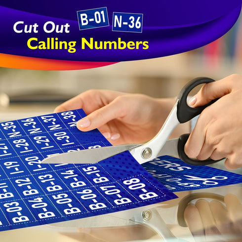 Bingo Game for Adults and Kids - Set Includes Bingo Daubers, Cards, and Calling Numbers for Family Game Night
