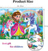 100 Piece Jigsaw Puzzle for Kids Ages 4-8 Year Old - Educational Princess & Unicorns Toddler Learning Toys