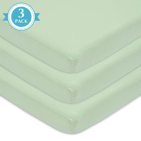 3 Pack 100% 38" 24" Pack American Baby Company Natural Cotton Fitted Mini Crib Sheets x - Soft & Breathable Small