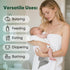 MIGIOL 100% 12x12 inches. 6 Baby Washcloths Cotton Size is Lightweight, Portable, and Ideal for use at Home or on The