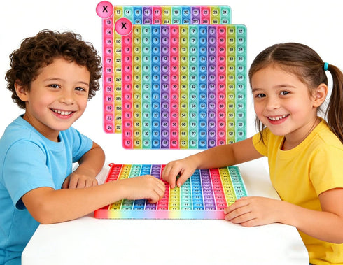 DK-SIMINA 12x12 Multiplication Tables Games Flash Card Toys, POP Create Various Multiplication Formulas for Teachers