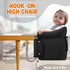 MYYOODI 3-Point Hook On High Chair, Portable Table Chair for Babies, Foldable Baby Feeding Chair with Safety Harness