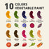 10 Jar Melo Washable Finger Paints Powder for Toddlers, Safe Paints for Baby's Hand and Feet, Non-Toxic Preschool Art