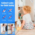 Countertop Overhangs(10 Pack) TOWODE Cabinet Locks Baby Proofing Cabinets Locks Child Safety Baby Proof Drawer Locks No