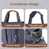 16 Inch 3 FHELAD Diaper Bag Tote, with Laptop Compartment and cooler Pocket Ideal for Boy (Dark Gray)