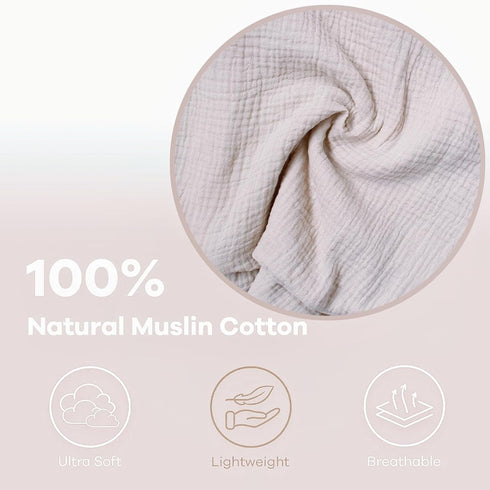 Wheat Muslin Nursing Pillow Cover for Breastfeeding Support