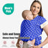 S.Leovay 7-35 lbs Fashion Star Pattern Baby Wraps Carrier,Comfortable Baby Wearing Wrap and Swaddle,Stretchy