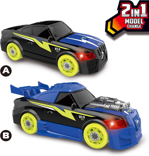 Take Apart Toy Racing Car, 2 in 1 Build Your Own Car, Gift for Children Construction Building Toys