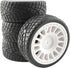 4PCS 12mm Hub Wheels Tires Set for 1:10 1:12 1:16 Off Road RC Cars, Rubber Tires Set for HSP 94122 94123 94103 3850