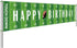 Large Football Happy Birthday Party Banner, Game Day Sports Party Decorations, 9.8 x 1.6 feet
