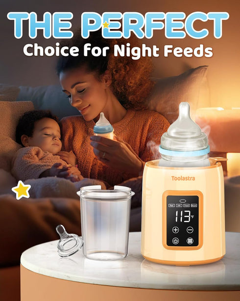 Bottle Warmer, Faster Heating Baby Milk Warmers for All Bottles with Accurate Temp Control Water Bath Tech and Auto