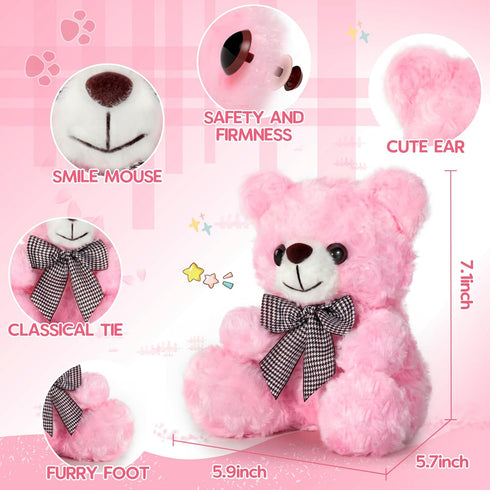 8 3+, Mothers Day Bear Gifts for Mom, Pink Teddy Bear Stuffed Animal, Valentines Day Gifts for Kids, Bear Gifts