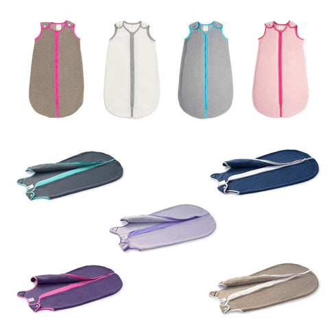 Sleep Nest Fleece Baby Sleeping Bag by baby deedee, Gray, 6-18 Month