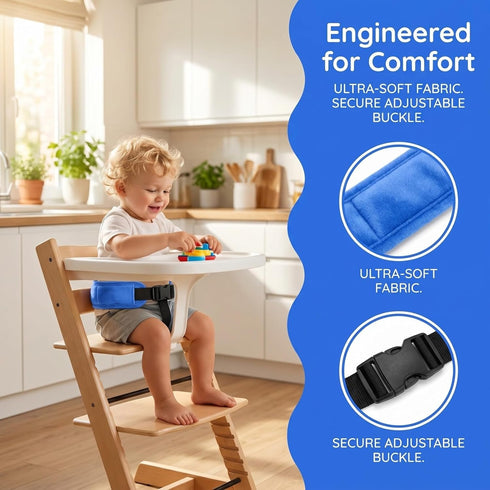 Toyvian High Chair Straps: Universal Baby Safety Strap, Adjustable Harness Replacement - Easy to Use & Clean