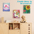 Pack Paint by Numbers Kit for Kids | 10*8" Color by Numbers for Kids Framed Canvas with 17 Acrylic Paint Pots and
