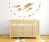 Mermaid Wall Decals, Nautical Sea Ocean Dolphin Vinyl Stickers for Bathroom, Nursery Decor, Home Art Mural A56 (Gold)
