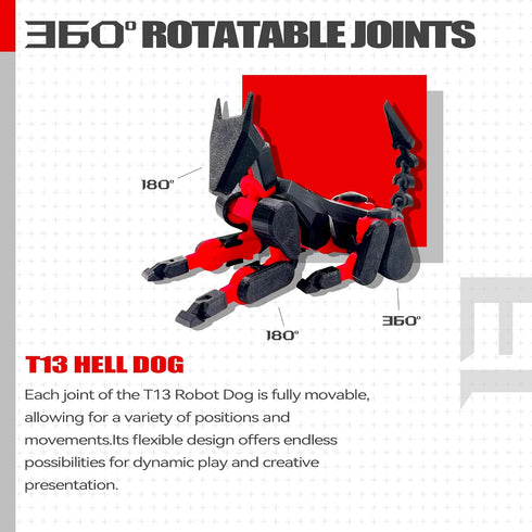 ROBTDUUMY T13 3D Set Completed),Dummy 13 Figures,3D Action Figure (Assembly Robot Titan Action Printed Toys
