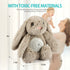 BEREST Baby Sleep Soother Bedtime Bunny with Starry Projector Night Light, Plush Stuffed Animal for Newborn Infants