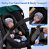 3 Set, 2-in-1 Newborn Car Seat Head Support with Shoulder Covers Reversible Infant Car Seat Insert, Thickened Car Seat