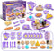 Tea Party Set for Little Girls, Pretend Dessert Food Set for Kids