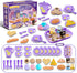 Tea Party Set for Little Girls, Pretend Dessert Food Set for Kids