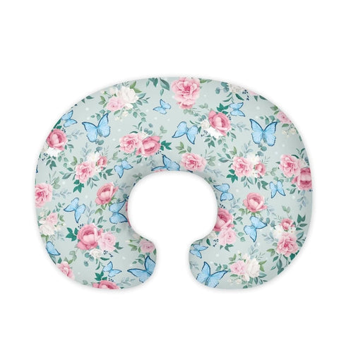 Kathyboom Butterfly Flower Nursing Pillowcase for Baby Boys Girls Breastfeeding Pillow, Breathable Ultra