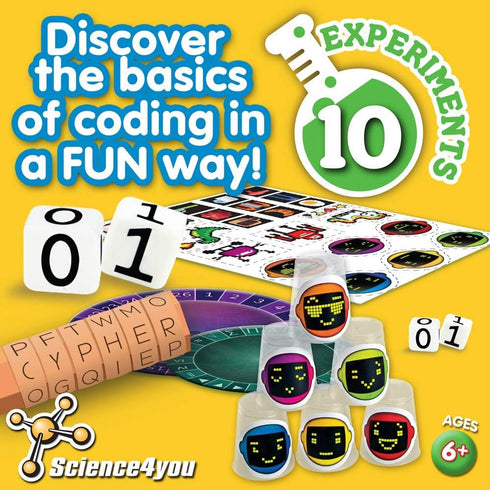 PlayMonster Science4you Coding Lab - 10 Experiments to Learn How to Code for Kids Ages 6+