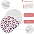 GOODOLD Set 2 Pack Leopard Print Pink Muslin Baby Burp Cloths - Super Absorbent and Soft Burping Rags - Cotton Burp