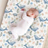 KuphiL10C Girls-16x32 Watercolor Ocean Whale Sea Turtle Starfish Seashells Pattern Baby Changing Pad Cover, Unisex Sea