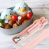 TOPPERFUN 4 Set PCS Travel Utensils with Case, Portable Stainless Steel Reusable Cutlery for Lunch Box, Includes Spoon