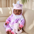 5-Piece Set 15-Inch 3+ BABESIDE Value Black Baby Doll Includes Lifelike Doll, Clothing, Birth Certificate, Bottle