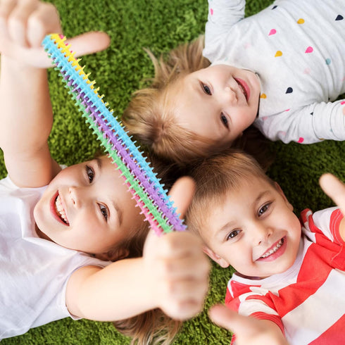 20 PCS Stretchy Fidget Toy - Colorful Sensory Fidget Worm Stretch Toys for Kids, Adults, Stress Relief Present