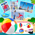 60 3-8 Set, Summer Pool Party Favors Beach Party Favors - PCS Pool Toys For Kids Ages Beach Balls Bulk, Sand Bucket