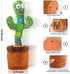 Talking Cactus Mimicking Toy, Plush Toy that Repeats What You Say, Singing and Dancing Gift for Kids